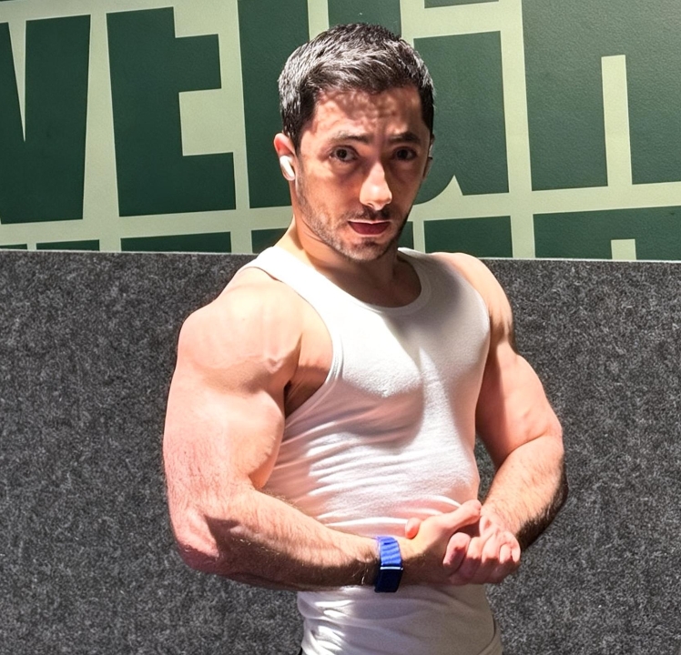 Asher in the gym